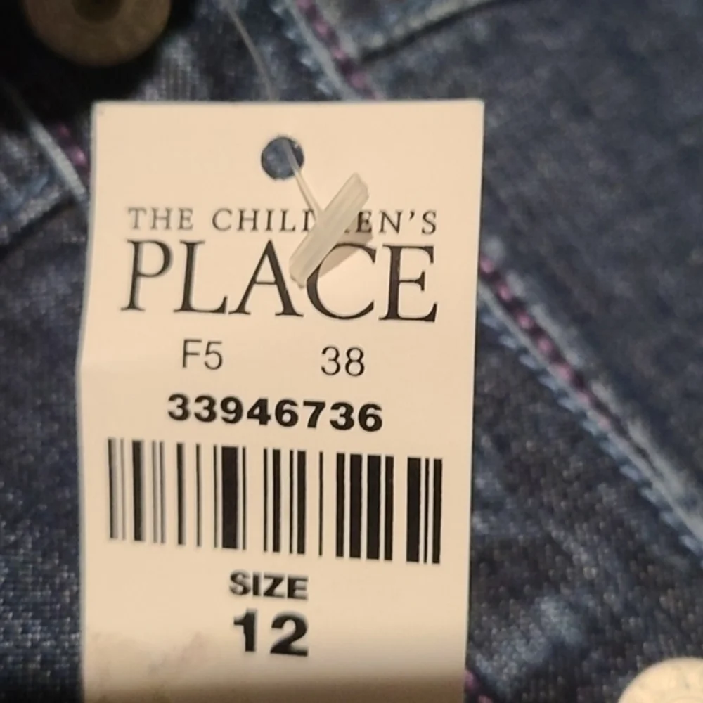 [Children's Place] Jean Button Down Dress - Sz 12